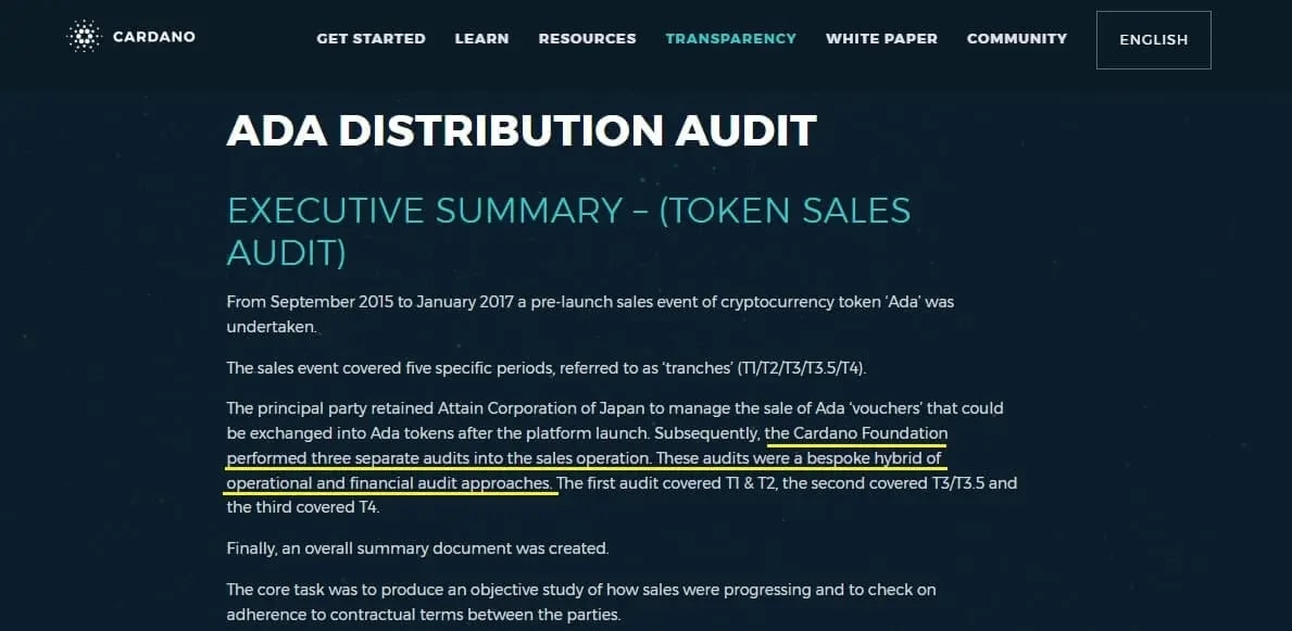 ADA Distribution Audit