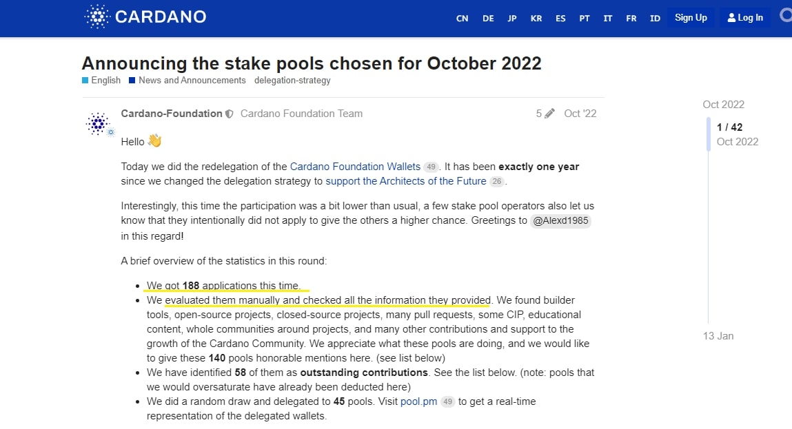 Announcement about Stake Pools