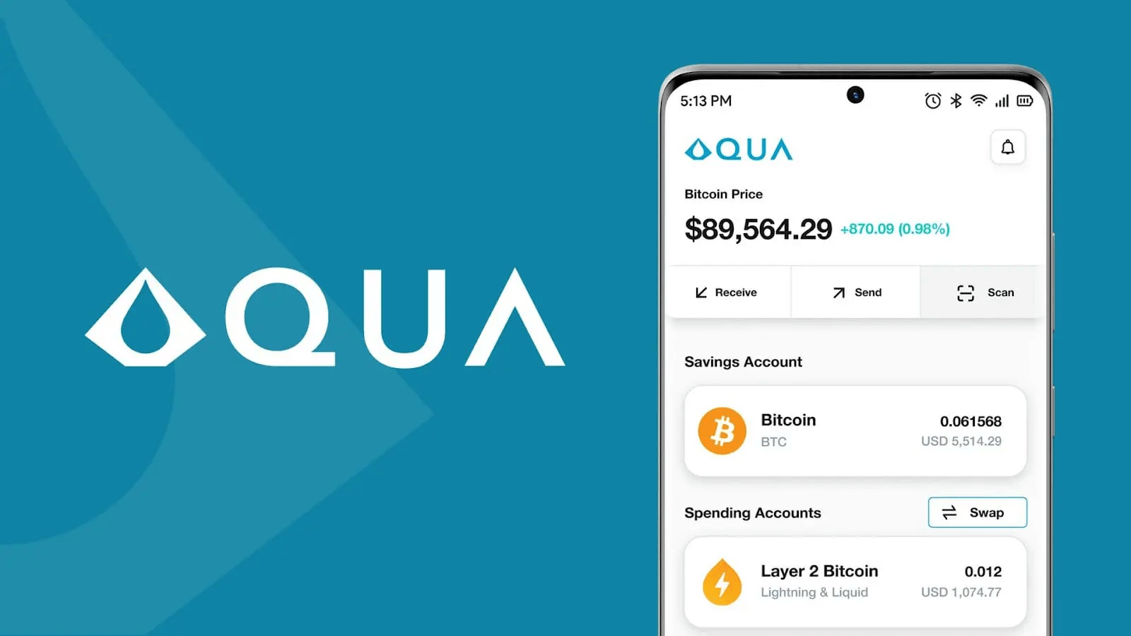 Aqua Wallet, a Bitcoin Wallet