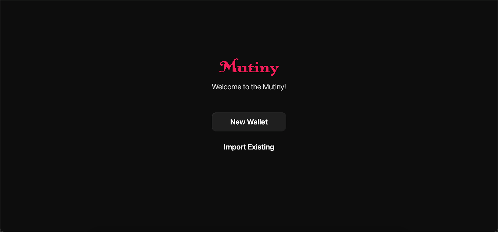 Creating a new mutiny wallet