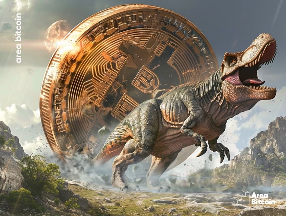 Bitcoin comet hitting the dinosaurs