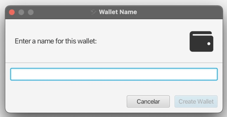 Wallet name