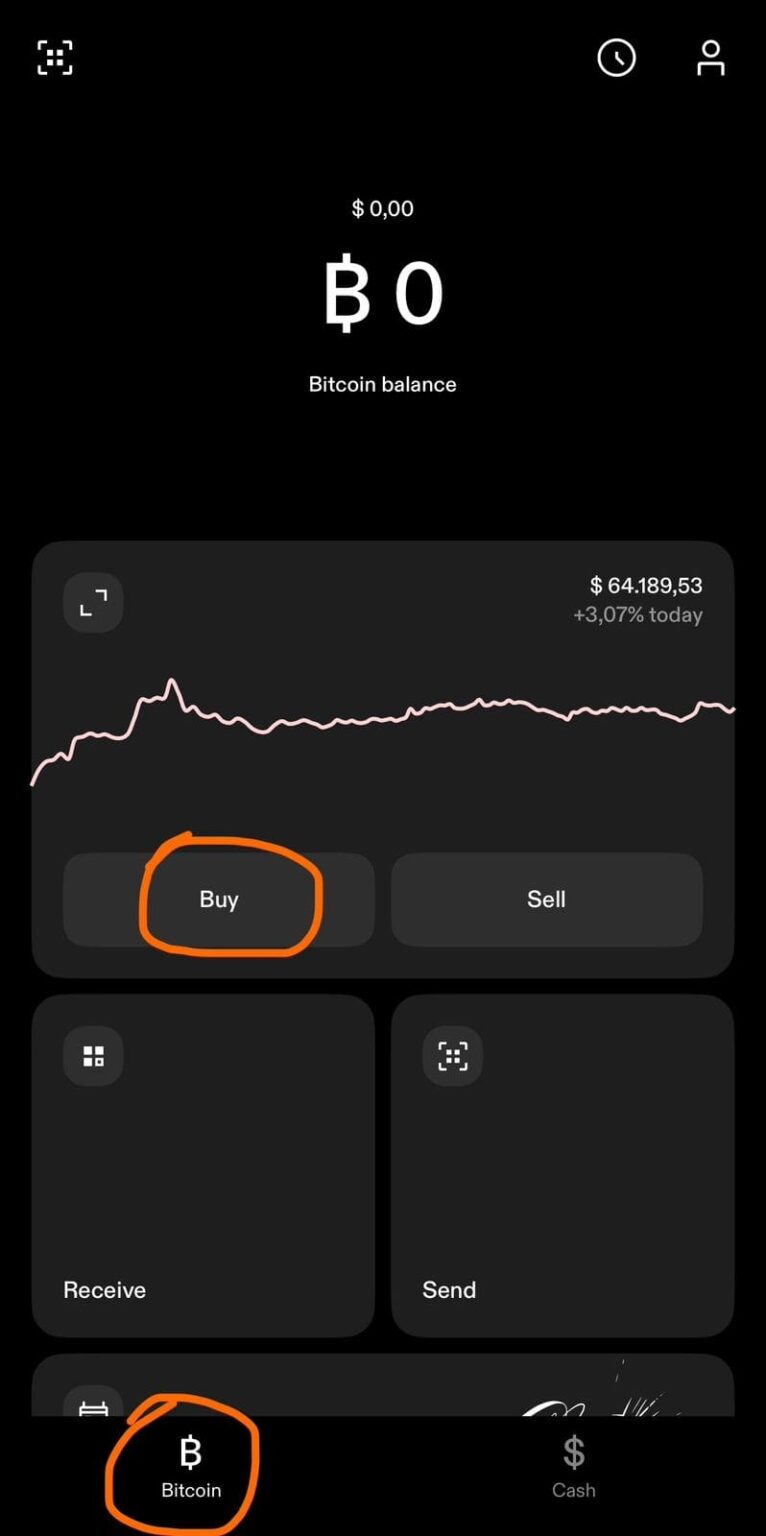 Buying bitcoin on Strike app