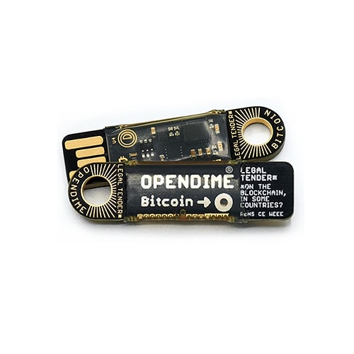 Opendime's front and back