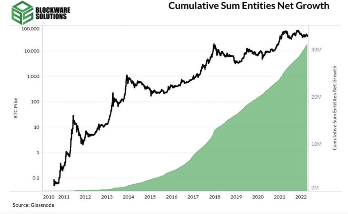 Cumulative Sum Entities New Growth