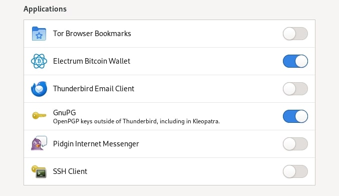 Enabling Electrum Bitcoin Wallet and GnuPG