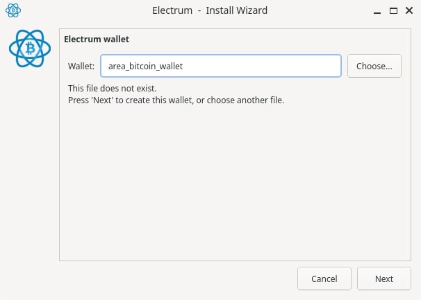 Creating a new Electrum Wallet