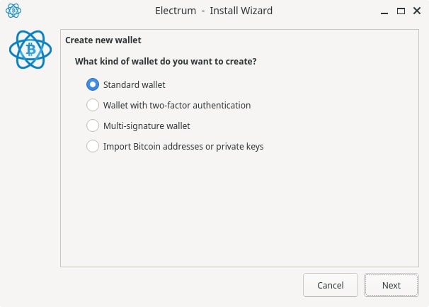 Standard Electrum Wallet