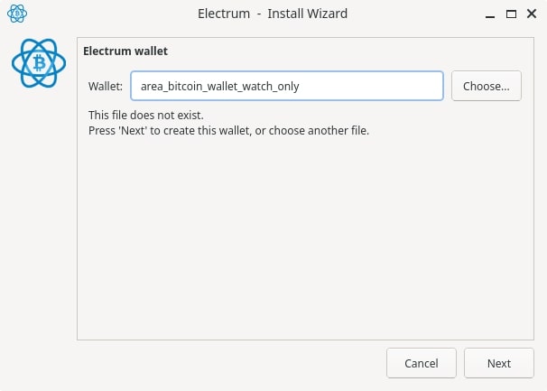 Watch Only Electrum wallet