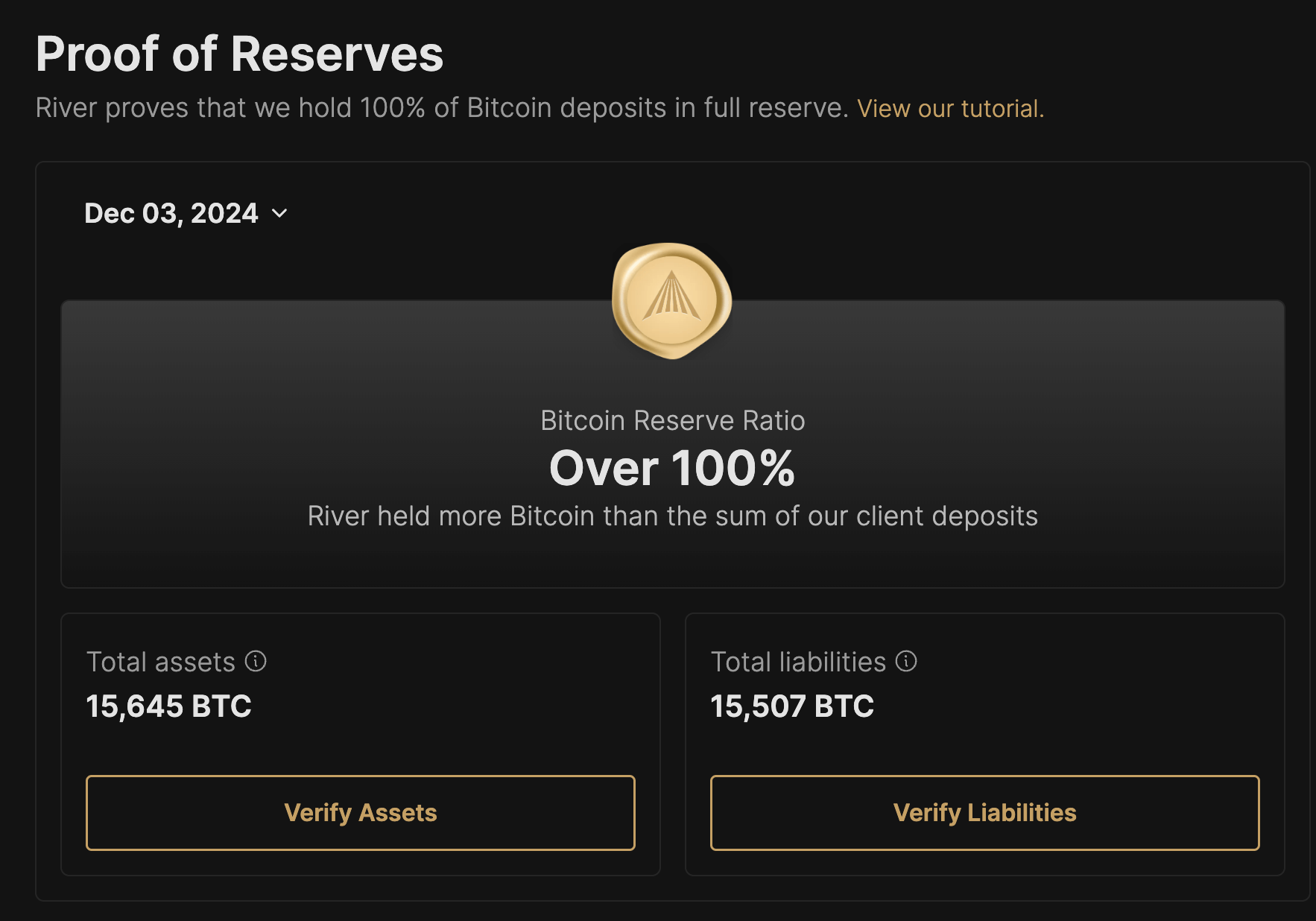 Proof of Reserves