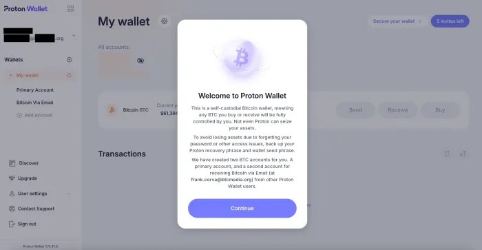 Welcome to Proton Wallet